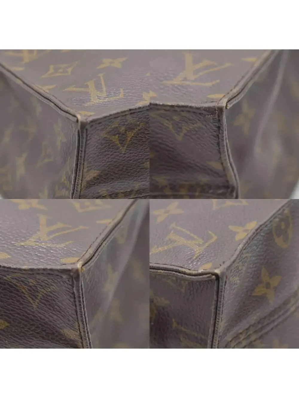 $1340 Louis Vuitton LV Hand Bag Sac Plat Brown Monogram